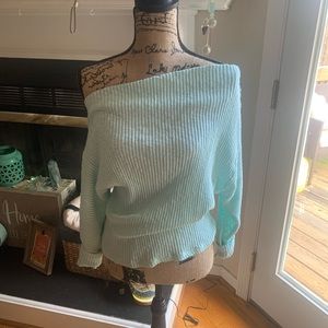 Off the shoulder sweater